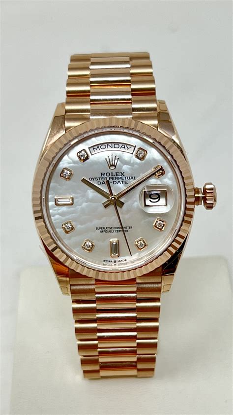 rolex madreperla e diamanti